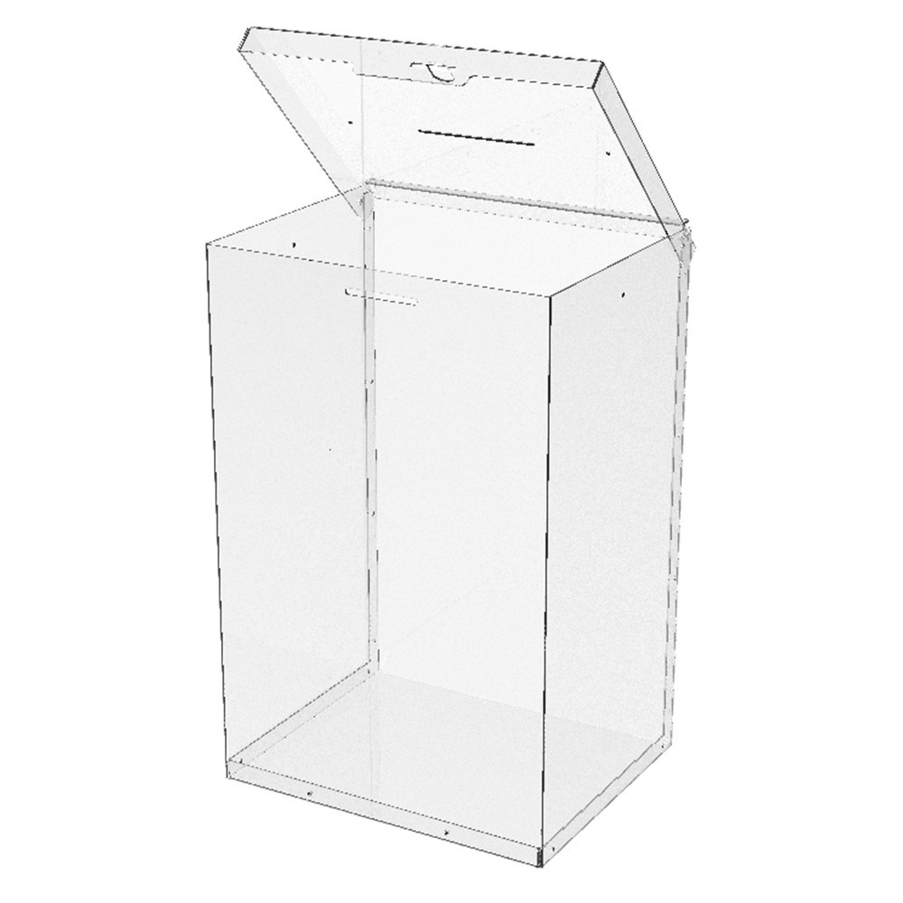 Ящик EKOSTAR с замком для пожертвований и сбора денег 250x200x380. Объем 19 литров Киев - изображение 5