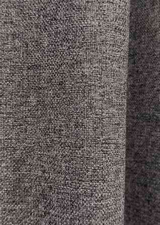 Шторная ткань премиум класса лен фактурный, коллекция «ELEMENTA» цвет серый 1868ш Киев