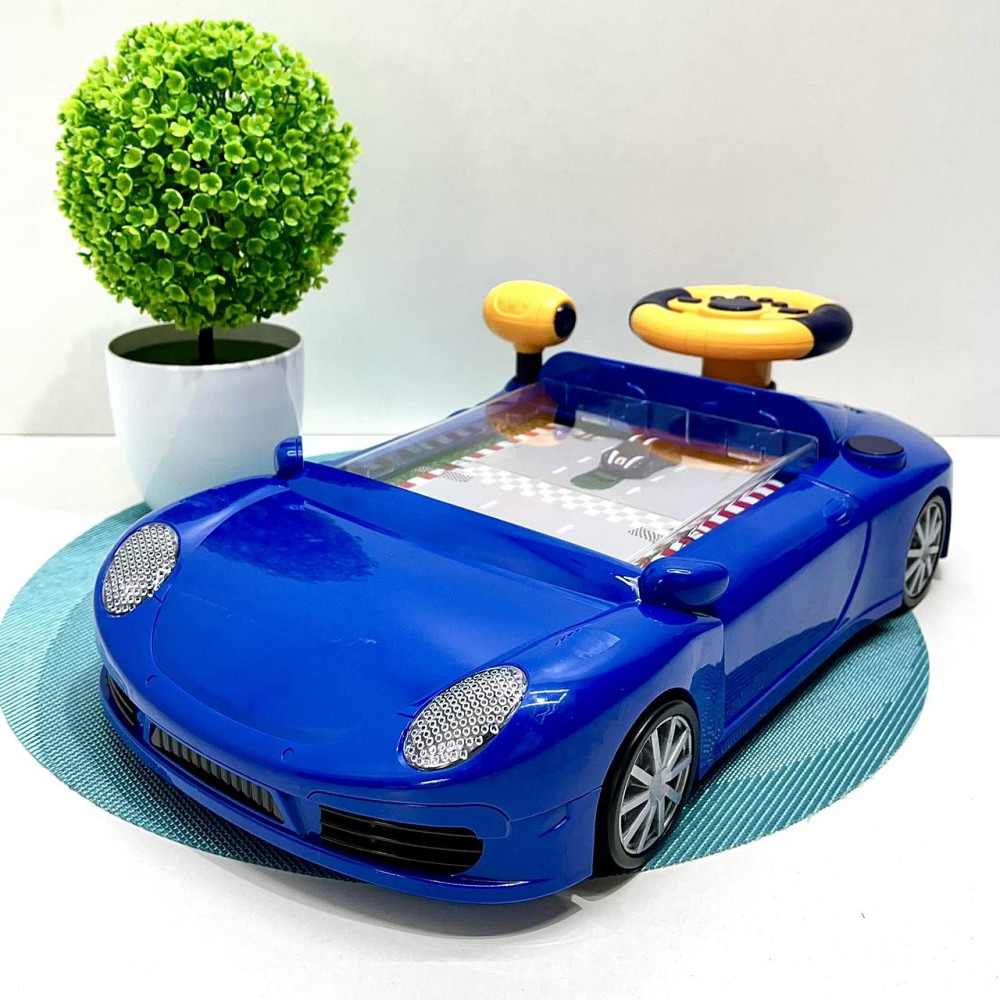 Автотренажер іграшка підсвічування мелодії регулювання гучності рухома стрічка USB-кабель Синій (HW 130) Чернігів - фото 4