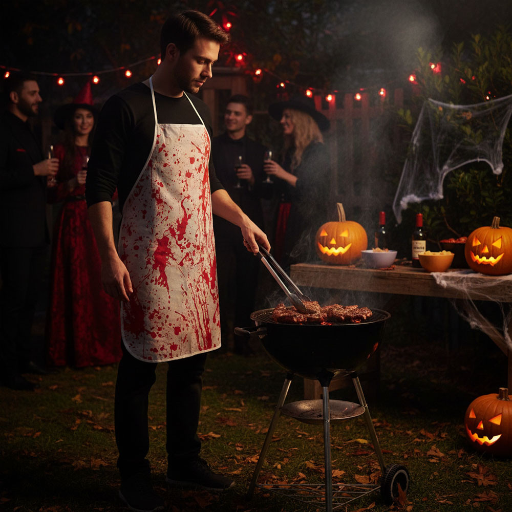 Кривавий фартух м'ясника 70х60 см,MA-21-772 SBR Київ - фото 5