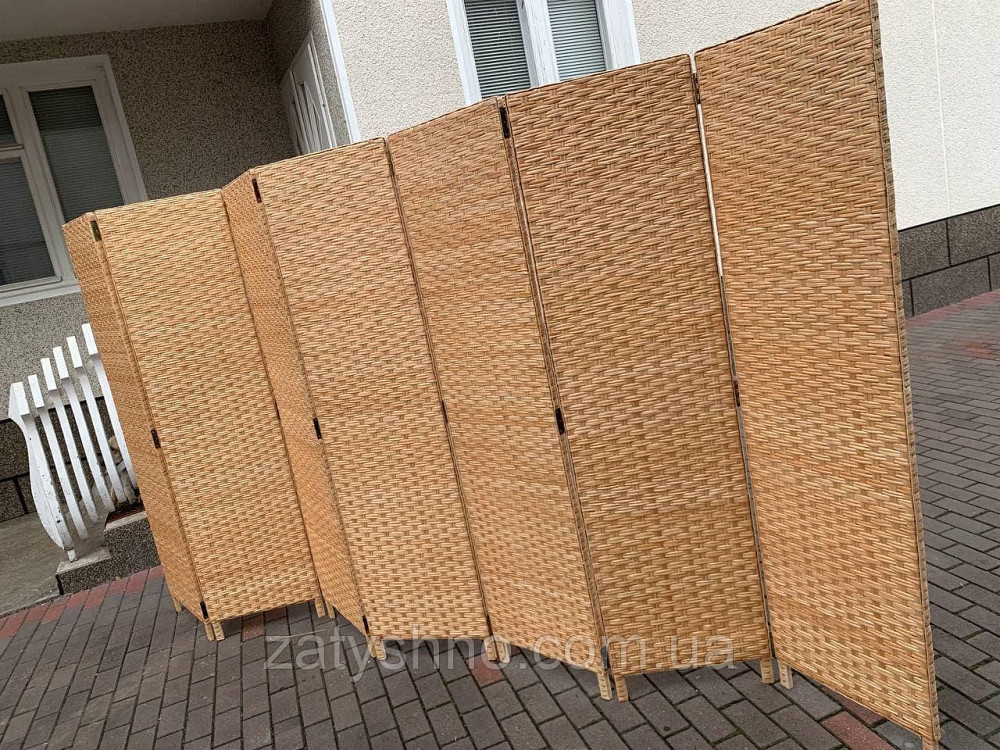Ширма плетеная из лозы раздвежная Киев - изображение 3