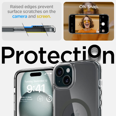 Чохол до мобільного телефона Spigen Apple iPhone 15 Ultra Hybrid MagFit Graphite (ACS06804) Вінниця - фото 9