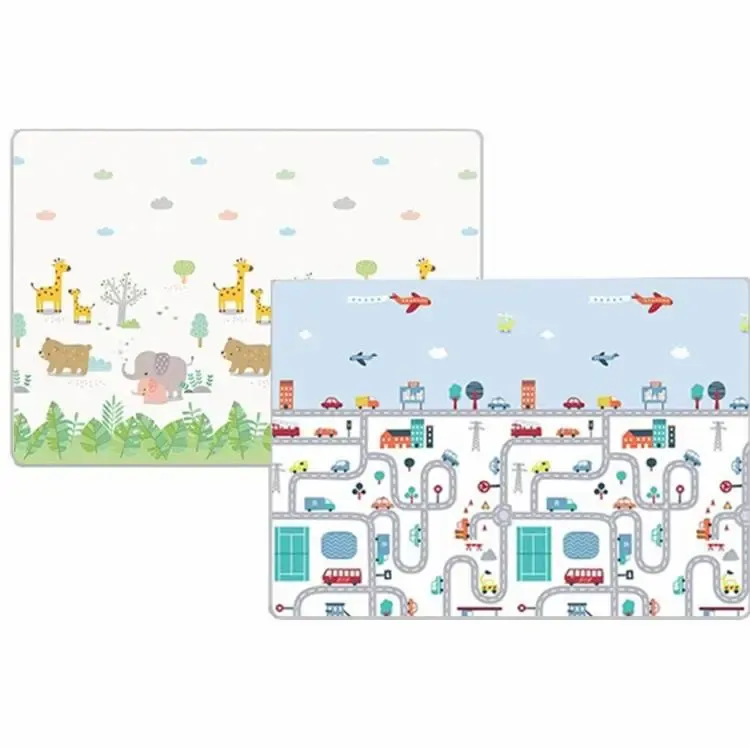 Детский развивающий двусторонний термо коврик 180*200 в сумке Зверята/Цифры Коломия - фото 3