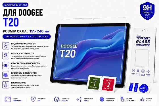 Защитное стекло для планшета Lenovo Tab M10 Plus TB-X606X, толщина 0,28 мм Киев