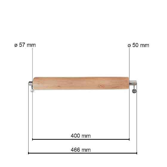 Дерев''яний ролик для випічки на грилі SANTOS Baumkuchen, 40 см, для рожна (вертелів) з макс. ø 12 мм 898839 Рівне
