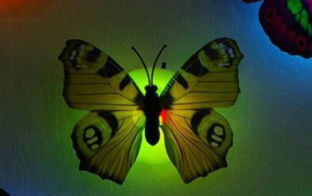 Светодиодные бабочки 1 штука 5 см разноцветный Киев - изображение 1
