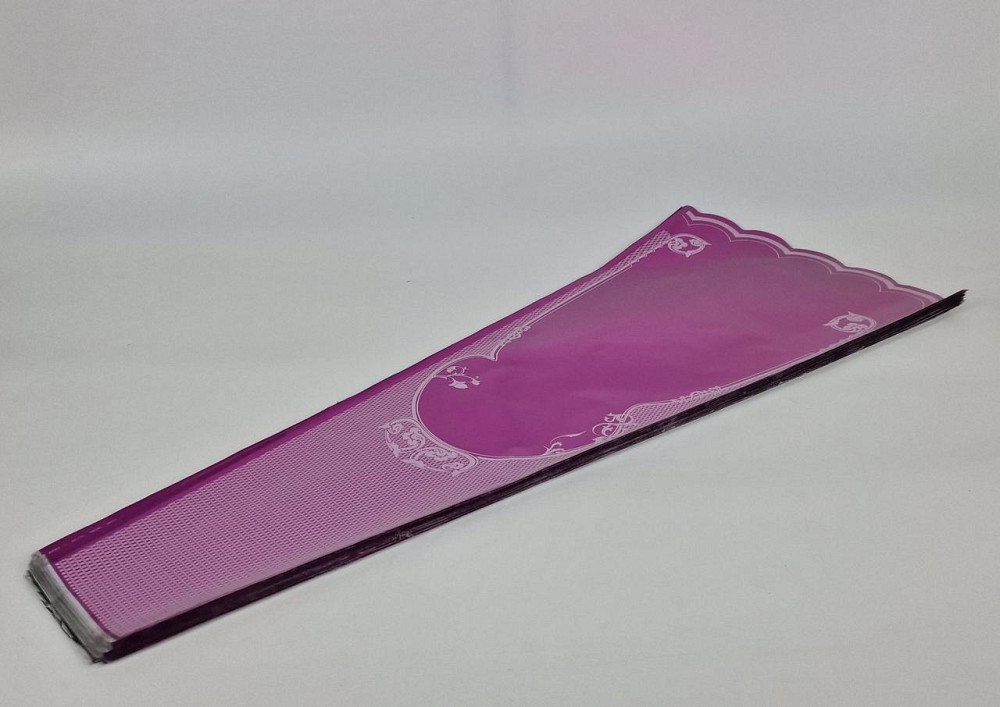 Конусне паковання під квіти h80/10низ/34верх метал малиновий (100 шт.) візерунок143 (2) (100 шт.) Харків - фото 1