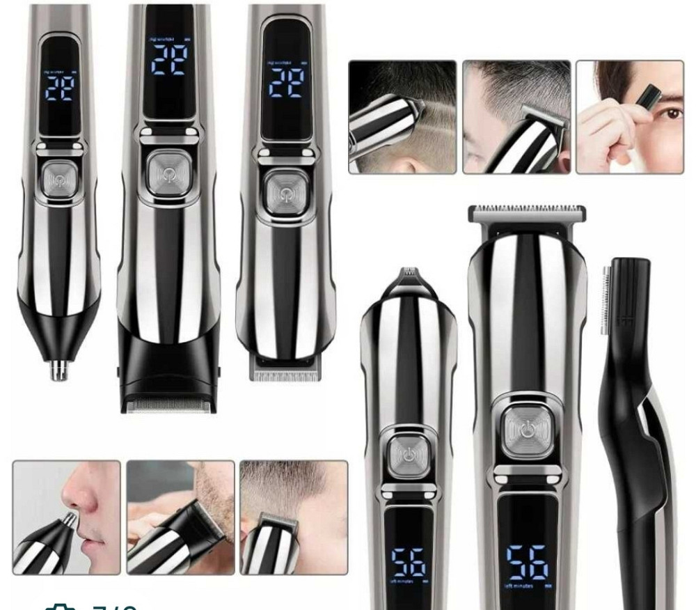 Безпровідна, професійна машинка для стрижки волосся, тример 16в1. Харків - фото 2