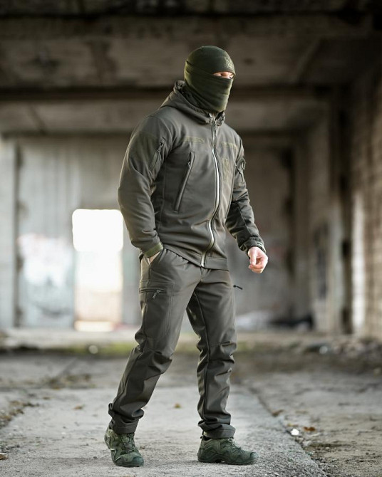 Тактический костюм Softshell 5в1 LUNAR олива ТР6408 Одесса - изображение 4