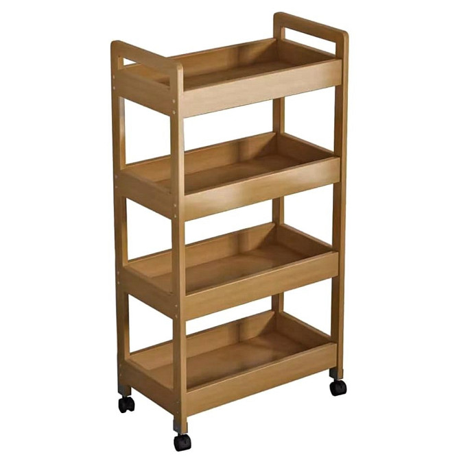 Етажерка для ванної на коліщатах "Бартон" сієна Миколаїв - фото 1