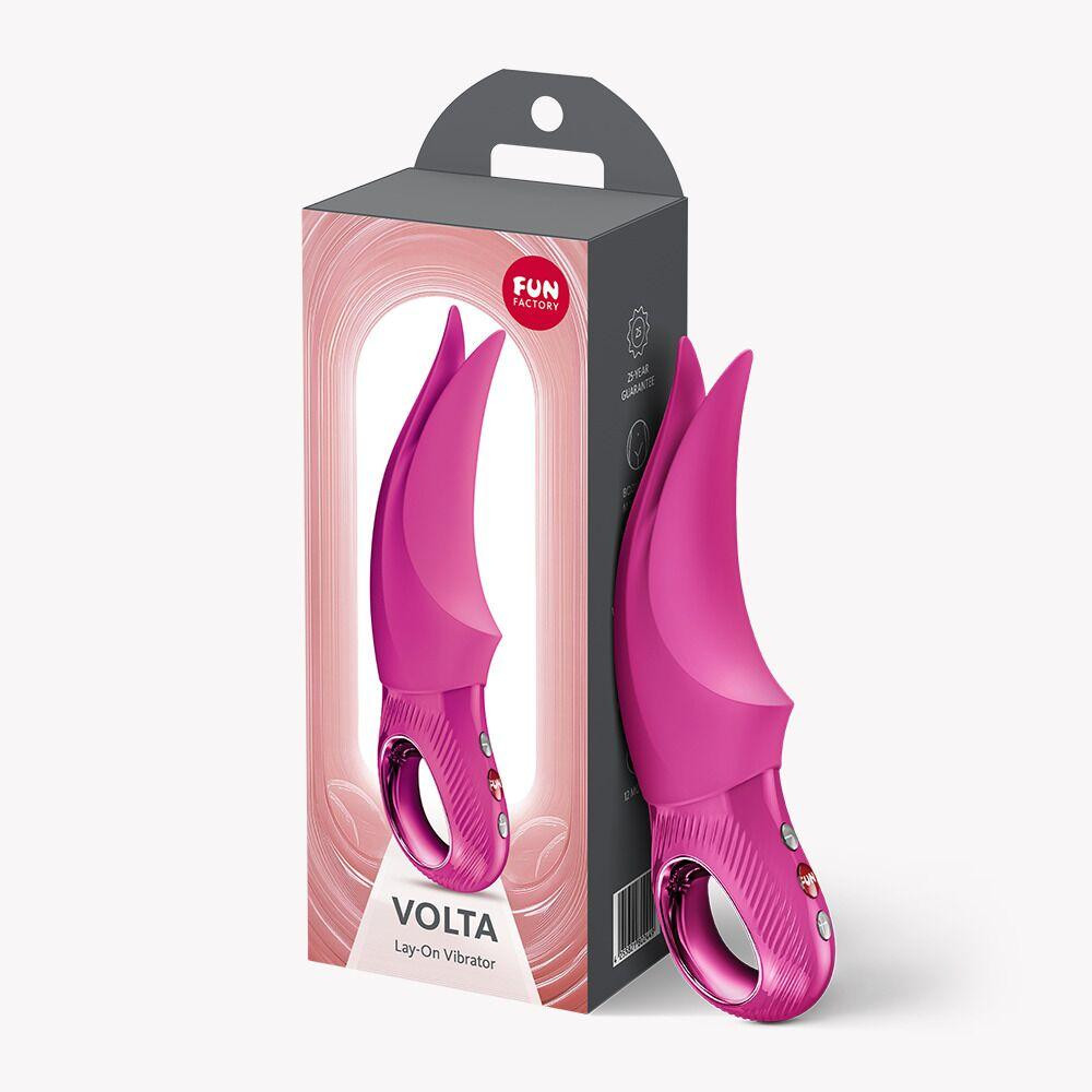 Вібратор для клітора Fun Factory VOLTA Magenta, гнучкий подвійний кінчик Sex Aura Київ - фото 8