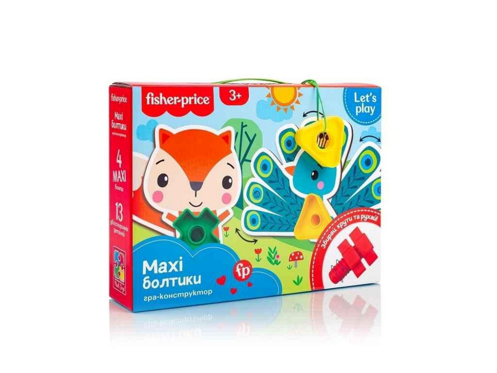 Гра настільна Fisher-Price. Maxi-болтики (укр) VT2905-23 ТМ VLADI TOYS Київ - фото 1