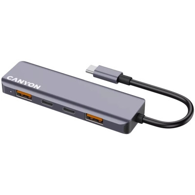 Концентратор Canyon hub DS-18 5in1 USB-C Grey (CNS-TDS18) Винница - изображение 6