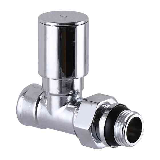 Кран вентильний прямий з американкою SOLOMON 1/2″ CHROM 1875  з ущільнювачем Тернопіль