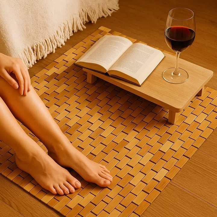 Бамбуковый водонепроницаемый коврик для ванной комнаты 80х50 см Ruhhy (26048) Нововолынск - изображение 6