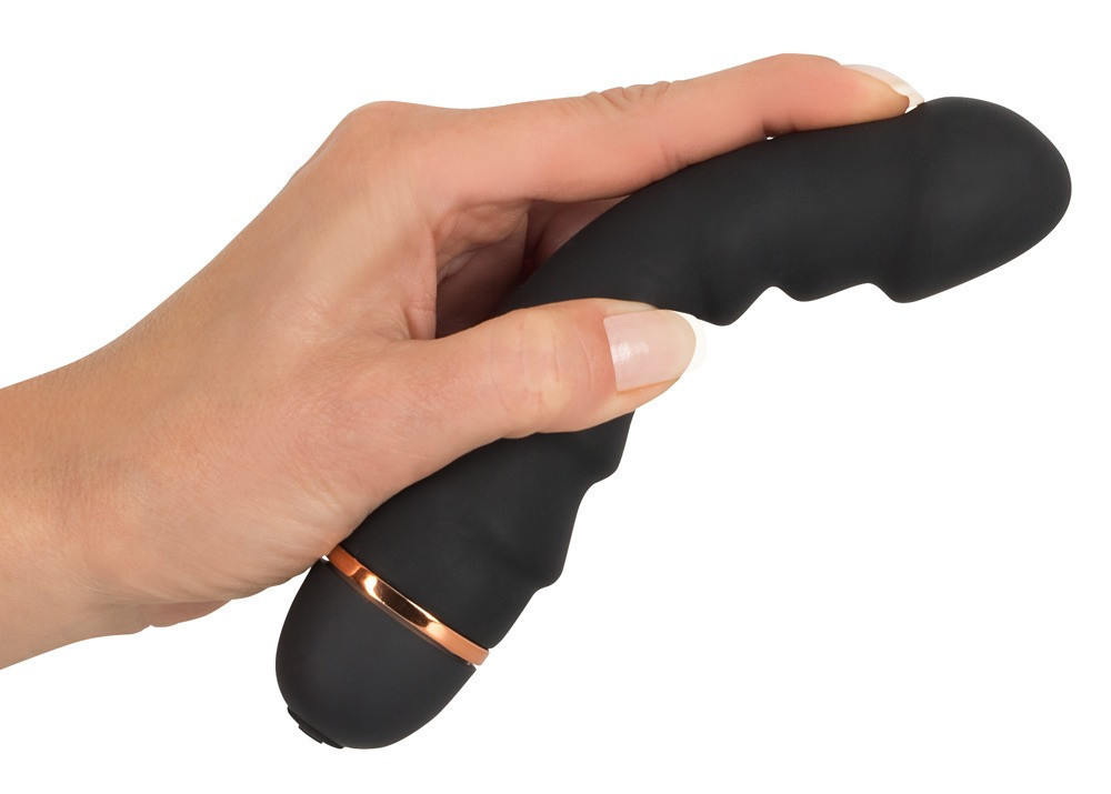 Чорний оксамитовий вібратор Bendy Ripple Vibrator з 20 режимами вібрації Sex Aura Київ - фото 5
