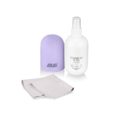 Спрей для очистки 2E PILL 140ml Liquid for office equipment +Microfibre 20 cm, white-lilac (2E-SK140LC) Винница - изображение 2