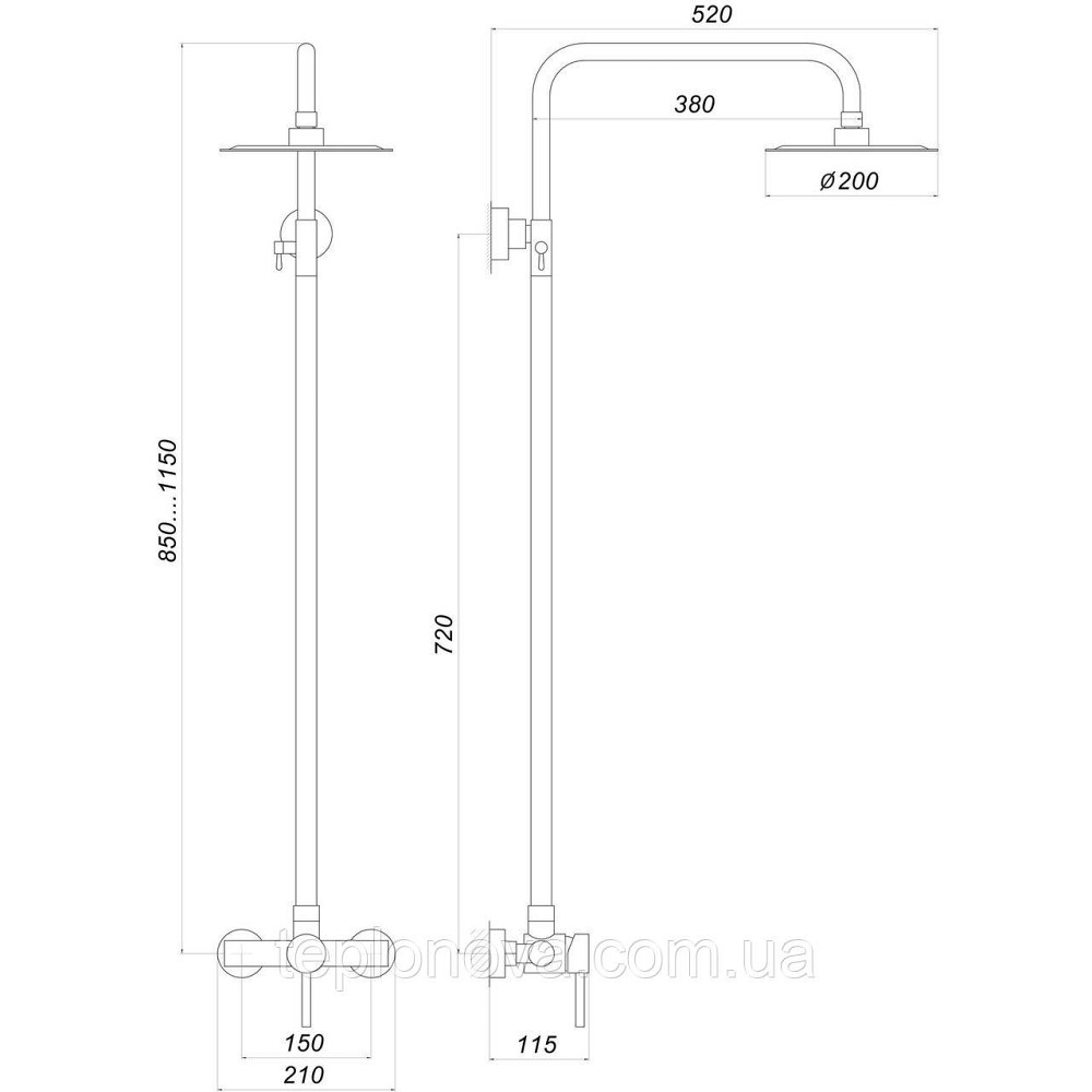 Душевая система Globus Lux ALPEN S-SH-005 Черновцы - изображение 5