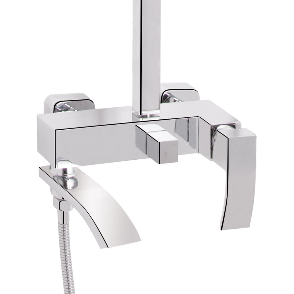 Душова система універсальна Qtap Swan Cascada на три споживачі (з виливом) QTSWA111CRM45566 Chrome Київ - фото 3