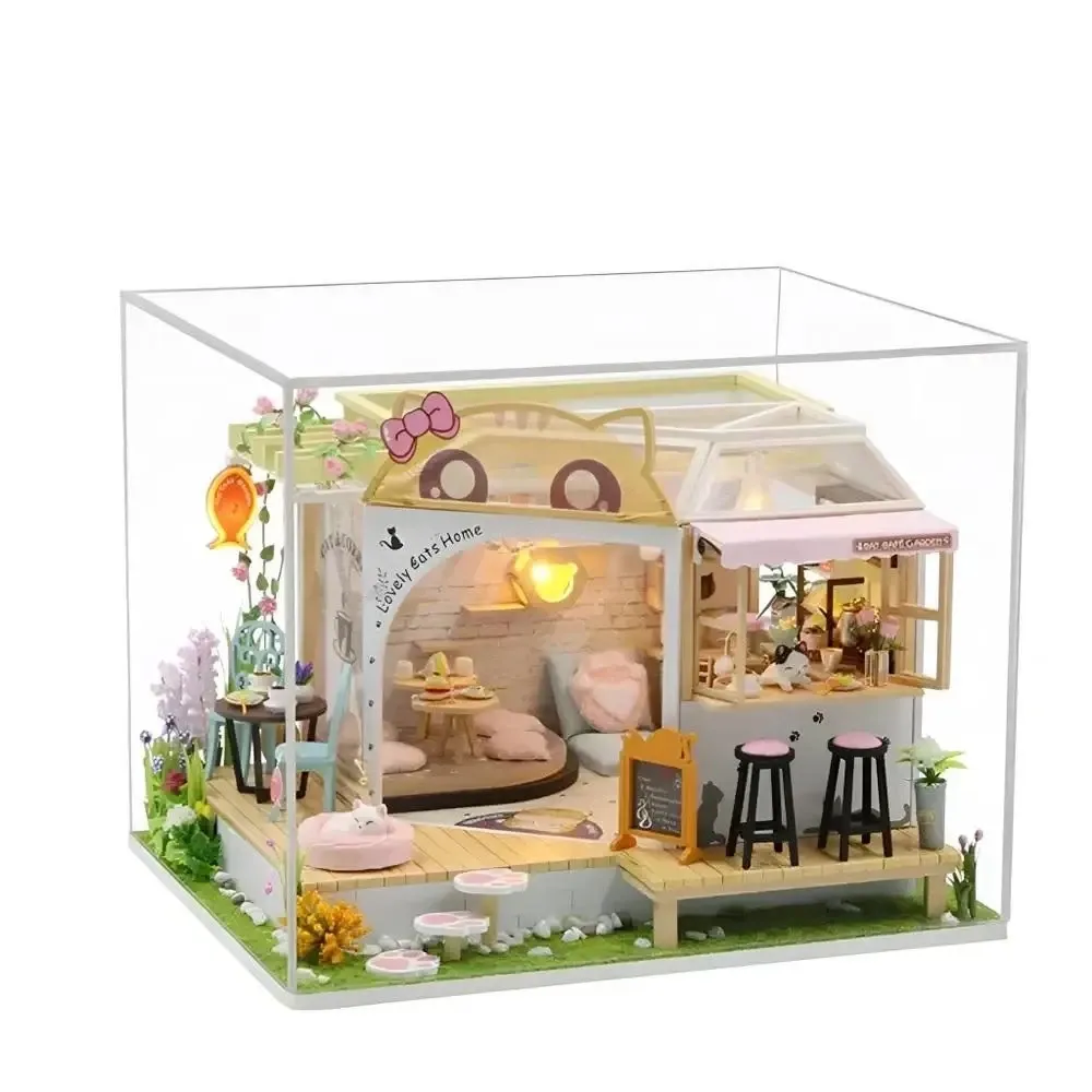 3D Румбокс DIY  "Cat Cafe"+ Пилозахисний купол  M2111Z Київ - фото 2