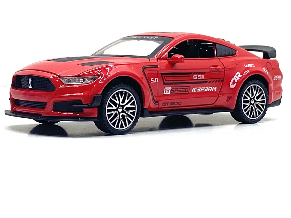 Машинка металева TK Union Group Ford Mustang Shelby 1:32 світло звук Червона (GT-1712) Чернігів - фото 4