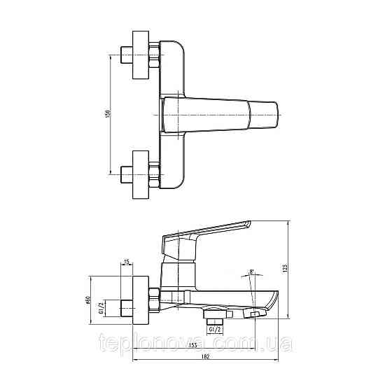 Смеситель для ванны TOPAZ LEXI TL21101A-H57-0 Черновцы