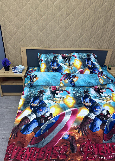 Комплект детского постельного белья Фланель, Koloco Полуторный 150х210 с разноцветным принтом (88-061) Киев - изображение 7