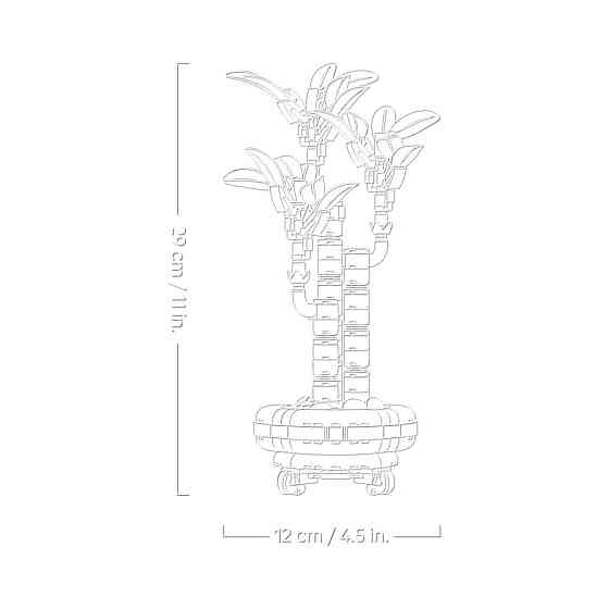 Конструктор Botanicals Драцена сандера 325 деталей (10344), совместимый с lego лего Киев