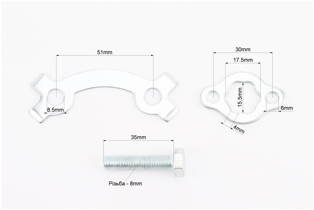 Шайба фіксатор задньої та передньої зірки + болти Київ - фото 2