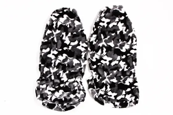 Чехли на сидушки хутрарі чорний/серий/білий Вінниця