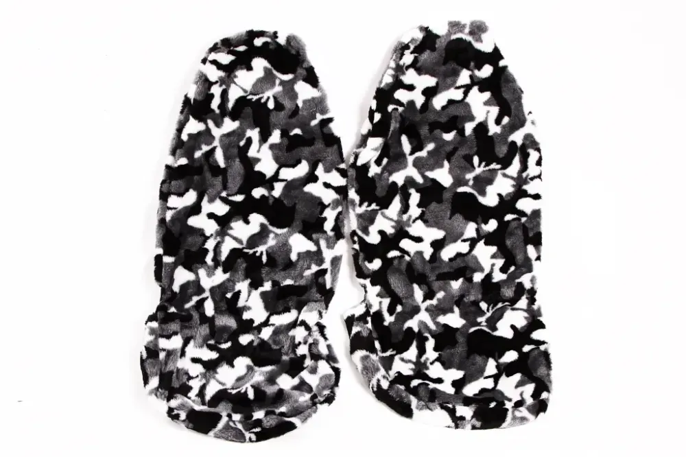 Чехли на сидушки хутрарі чорний/серий/білий Вінниця - фото 2