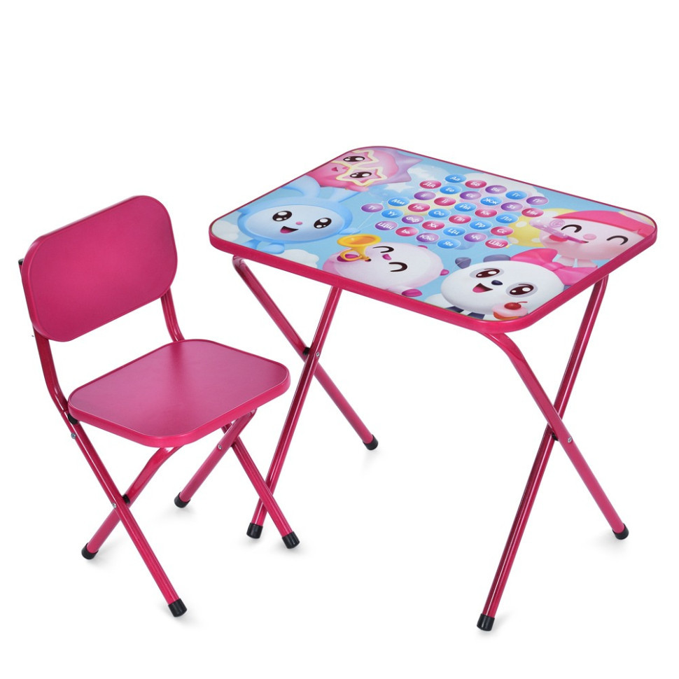 Детский столик складной со стульчиком M 5971-8 малиновый Винница - изображение 1