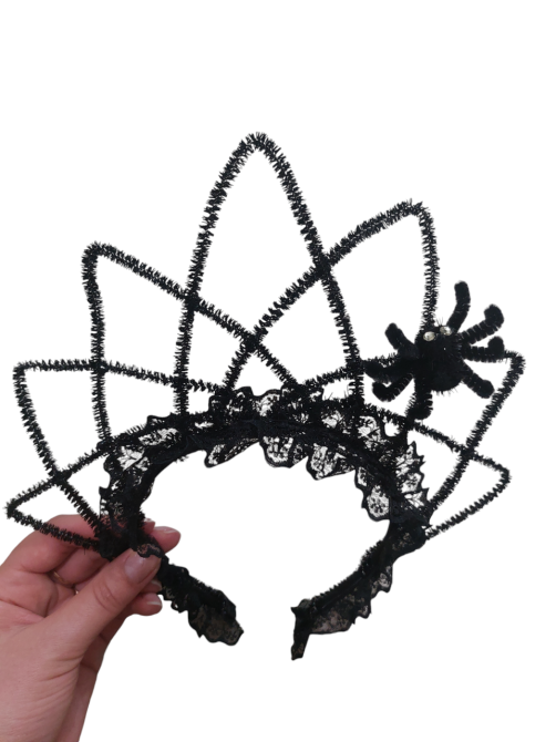 Обруч на Хэллоуин Паук на короне one size черный Киев - изображение 2