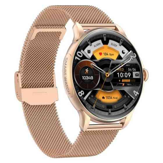 Часы умные наручные Smart Holiday Gold Steel (2 ремешка) Киев