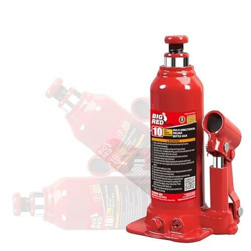 Домкрат гідравлічний пляшковий з можливістю роботи в горизонтальному положенні 10т 222–447 мм TORIN TH91004C Чернігів - фото 2