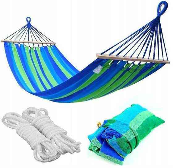 Гамак одномісний K-SPORT 180 х 80 см - зелено-синій Київ