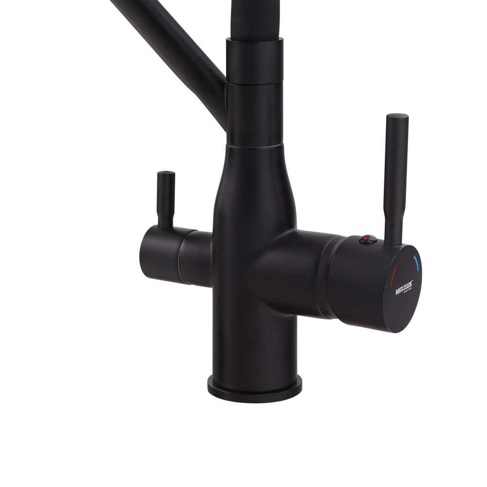 Кухонний змішувач MixxusPremium Gravity 021 чорний REFL.BLACK (MI6978) Харків - фото 6