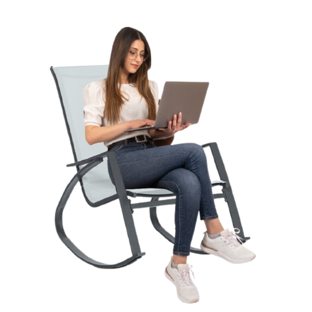 Крісло-гойдалка Chomik KIVI сірий Киев - изображение 3