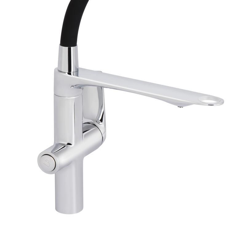 Смеситель для кухни Qtap Vlasta New с гибким изливом и подключением к фильтру QTVLA364CRM45648 Chrome Киев - изображение 3