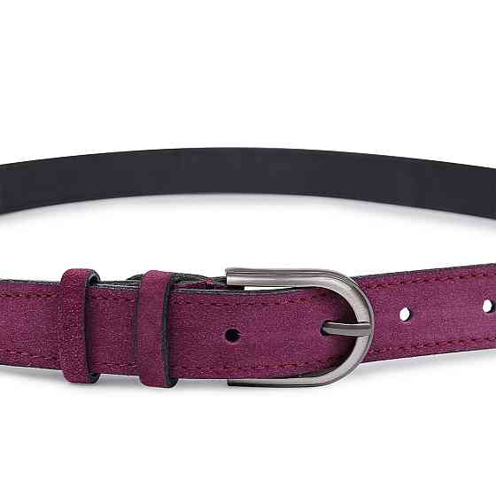 Превосходный замшевый женский ремень Vintage 20801 Фиолетовый Киев