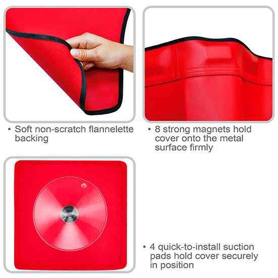 Накидка виниловая защитная на крыло 1050x580мм с магнитами и присосками  TOPTUL JJAQ2202 Одесса