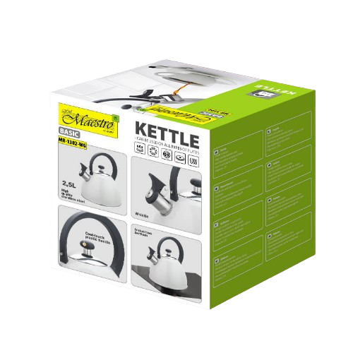 Чайник 2,5л металевий MR-1302-WG Basic Maestro Житомир