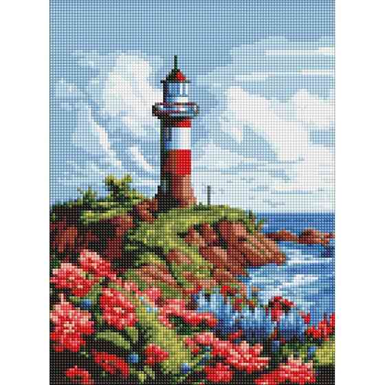 Алмазна мозаїка без підрамника "Мальовничий край" AMC7986 30х40 см Вінниця