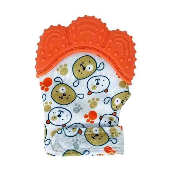 Прорізувач-рукавичка "Лапка" MGZ-0412(Orange) на липучці Вінниця