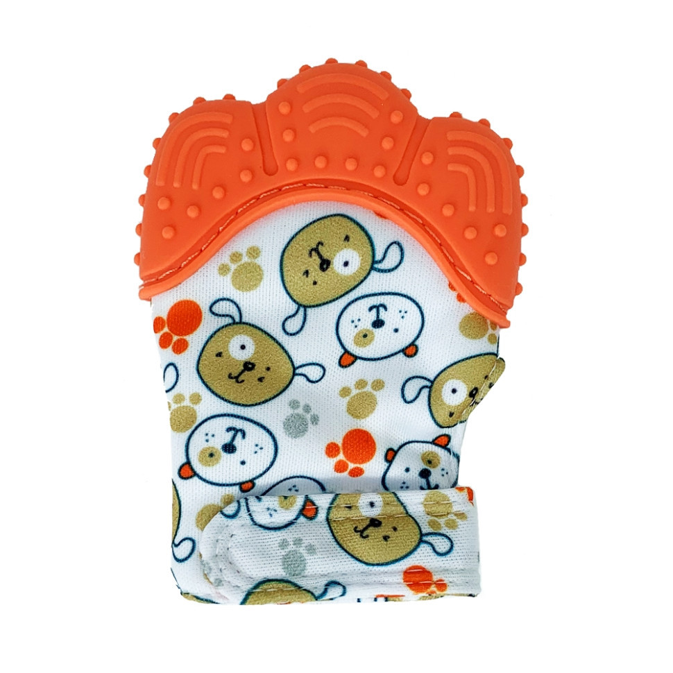 Прорізувач-рукавичка "Лапка" MGZ-0412(Orange) на липучці Вінниця - фото 1