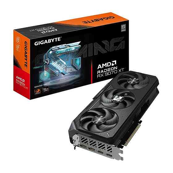 Відеокарта AMD Radeon RX 9070 XT 16 GB GDDR6 Gaming Gigabyte (GV-R9070XTGAMING-16GD) ( Black ) Харьков