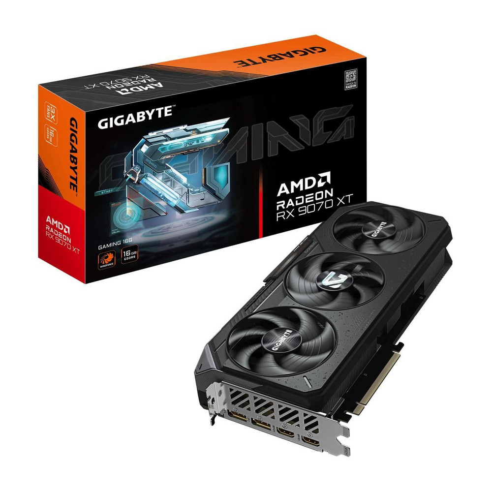 Відеокарта AMD Radeon RX 9070 XT 16 GB GDDR6 Gaming Gigabyte (GV-R9070XTGAMING-16GD) ( Black ) Харьков - изображение 1