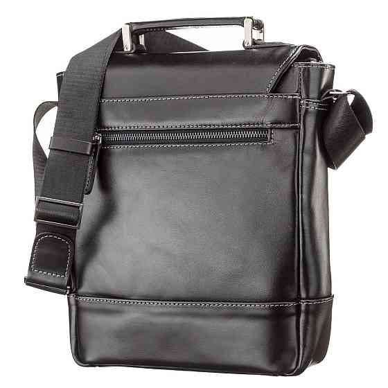 Сумка мужская SHVIGEL 11118 кожаная Черная Киев