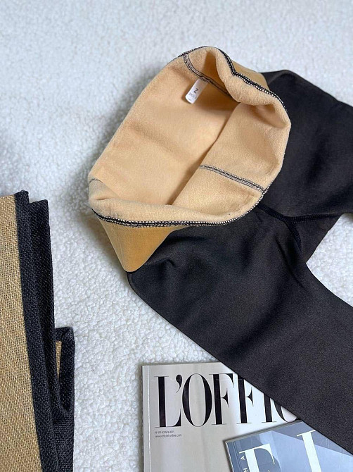 Женские утепленные колготки с эффектом капронок на флисе Одесса - изображение 5