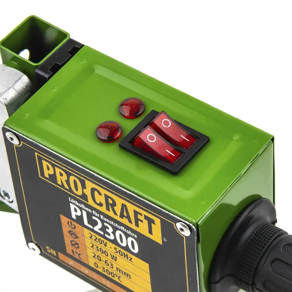 Паяльник для пластикових труб Procraft, Паяльник для труб Procraft PL-2300 1500 Вт Насадки 20, 25, 32, 40, 50, 63 мм Львів - фото 7